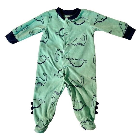 Carter’s Baby Fleece Dino Footed Sleeper, 3m - Picture 1 of 6